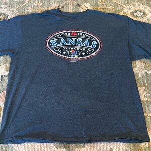 Kansas Jayhawks 2018 1929 Jayhawk T Shirt Size XXL Color Grey